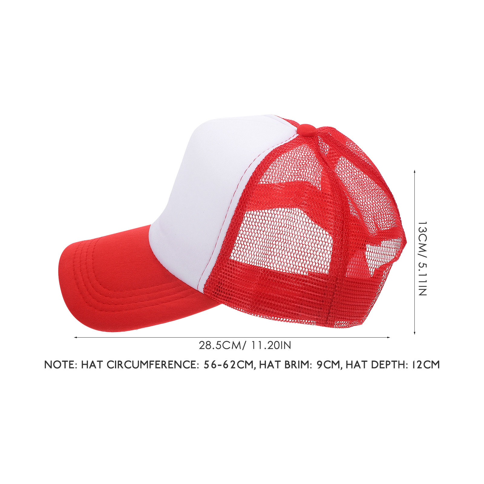 10Pcs Blank Mesh Baseball Caps - огляд і ціна Hat Sublimation Blank