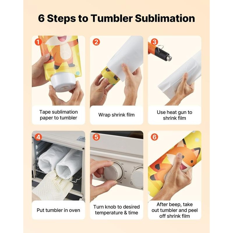 Sublimation Oven Machine, 13 Q - огляд і ціна Tumbler 20Oz White