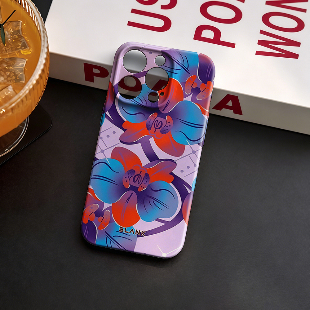 Blue and Green Floral Print Fo - огляд і ціна Phone Case Blank Print