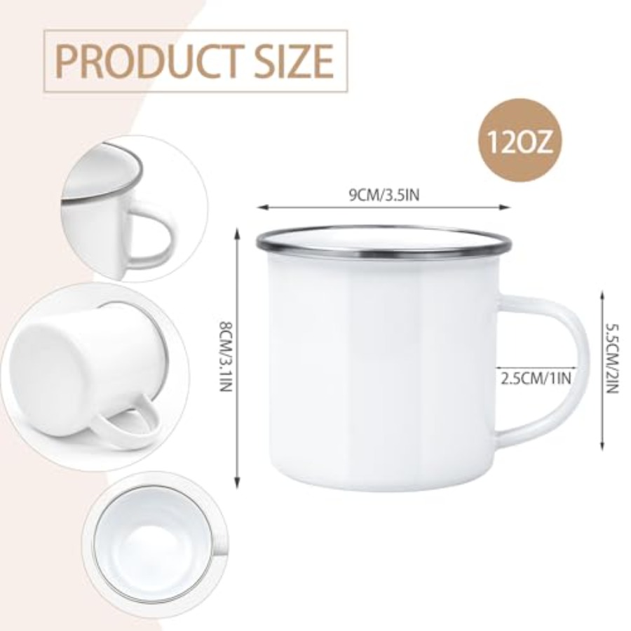 16 Pack Sublimation Blanks Ena - огляд і ціна Sublimation Mug White